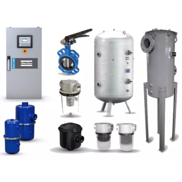 Valves Separators Filter Gauges tanks Commercial Air Compressor Ltd.